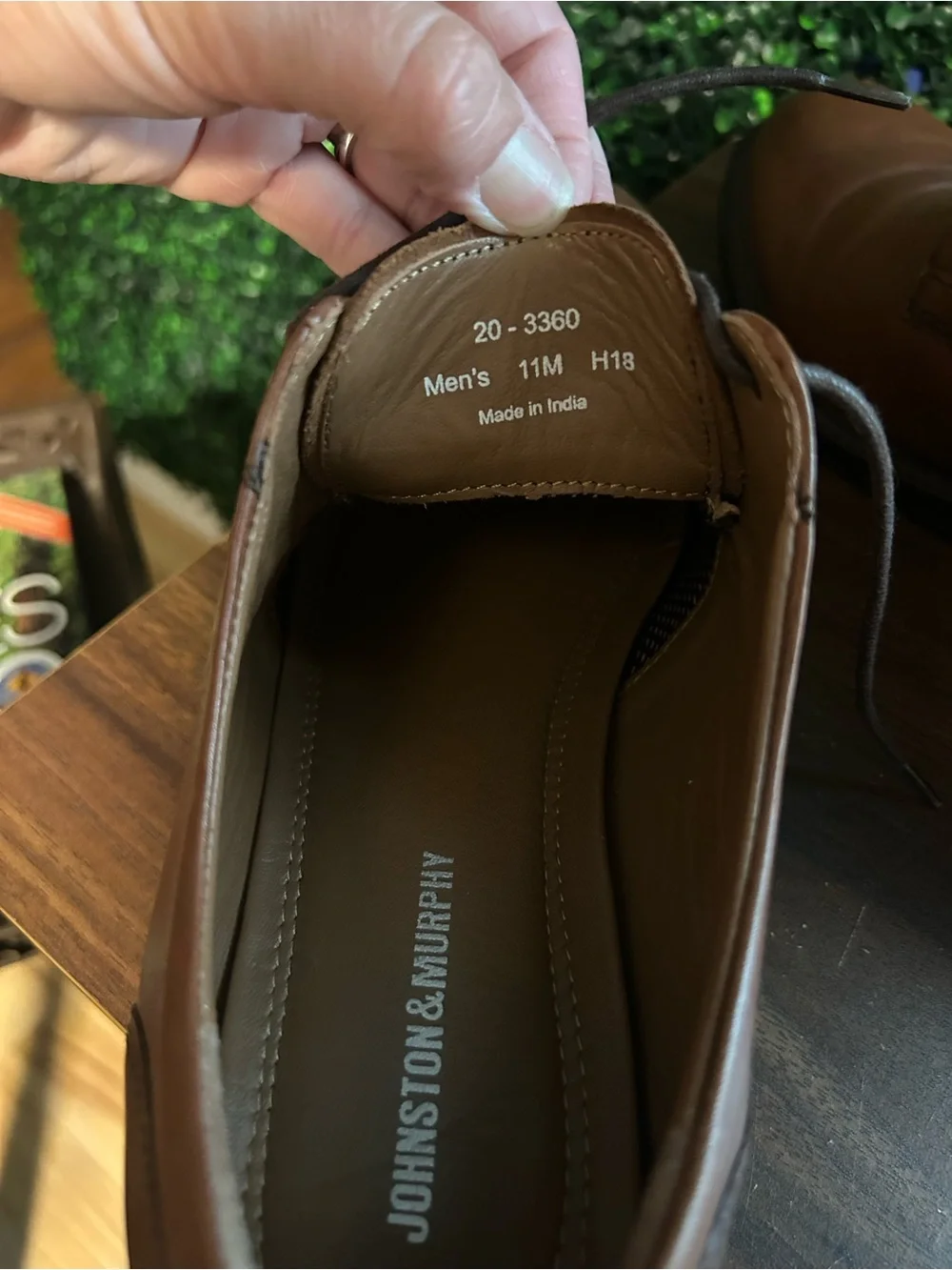 Johnston & Murphy Tan Leather Derby Dress Shoes